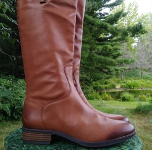 NWOB Sam Edelman Penny Leather Riding Boots, Size 9.5M, Whiskey